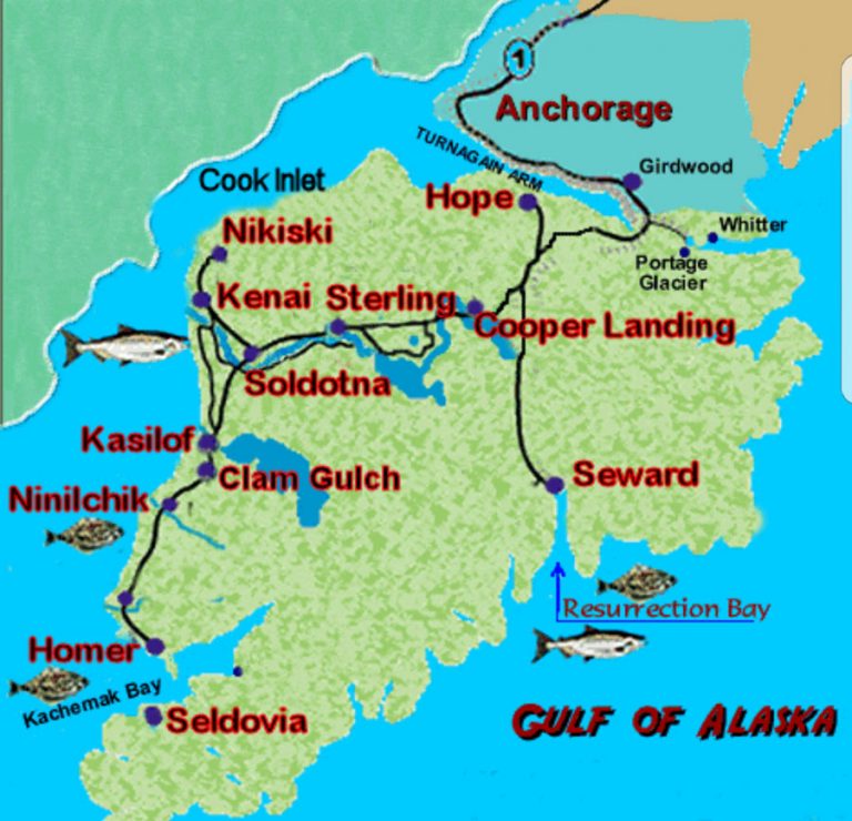 Map Kenai Wild Fishing